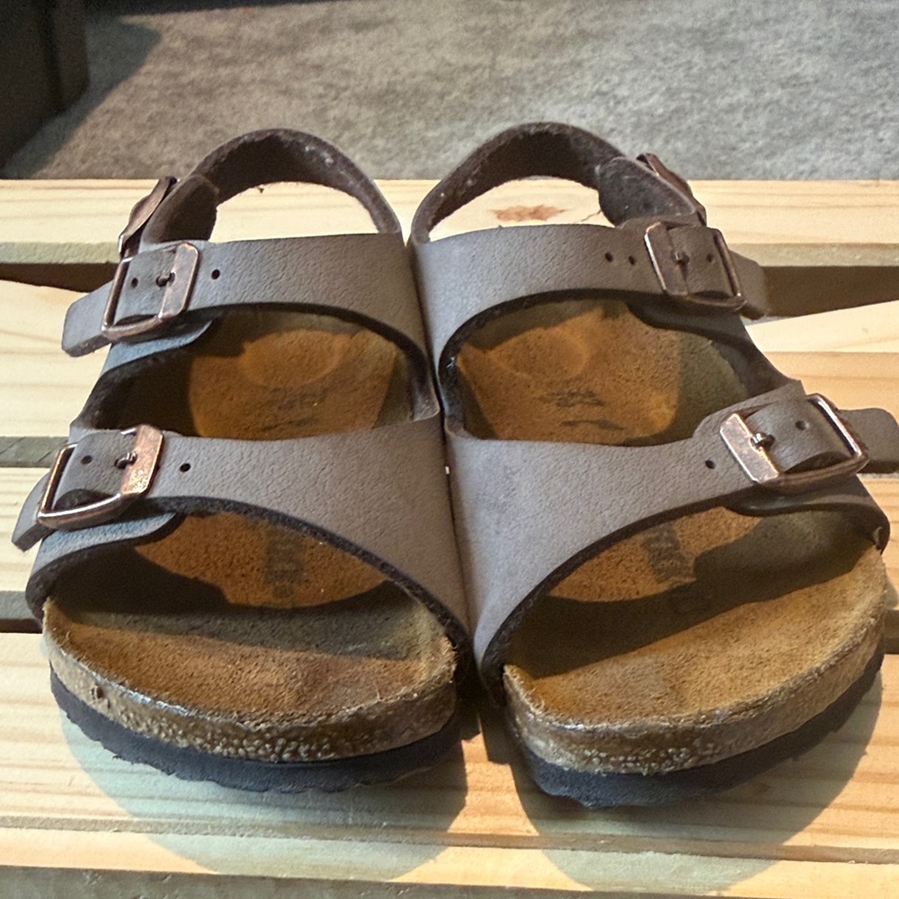 Birkenstock Kids Taupe Sandals - Picture 2 of 4